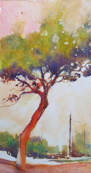 Baumstudie 1, 30x20cm – verkauft