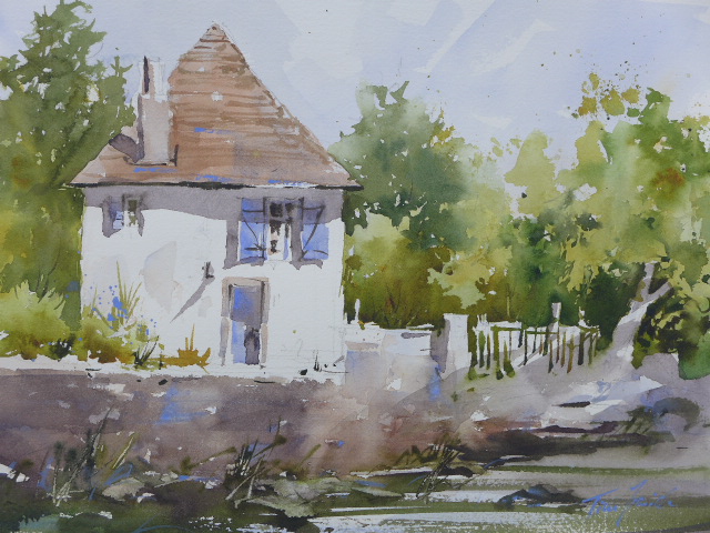 Französisches Idyll, 36x26cm