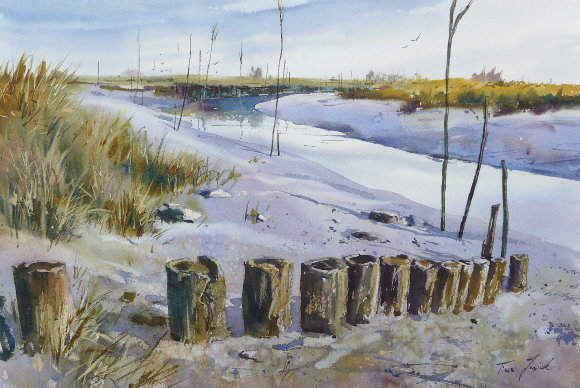 Ebbe ist, Wremen, 54x36cm – verkauft