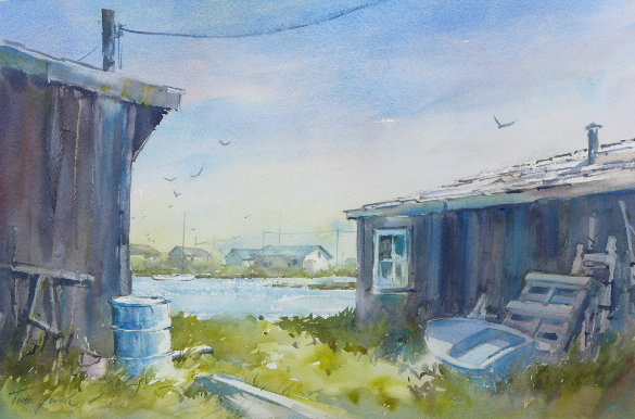 Im Basin d´Arcachon, Frankreich, 54x36cm – verfügbar