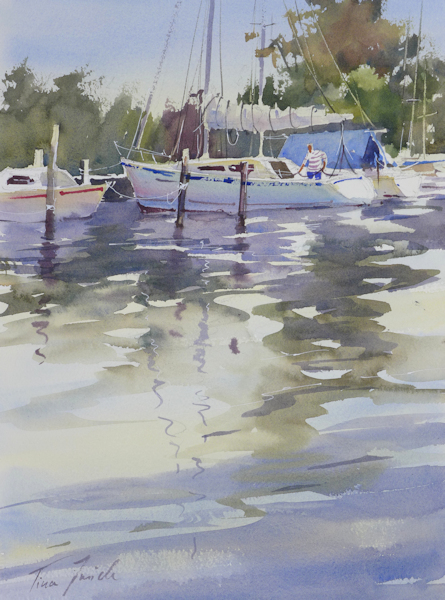 Im Hafen von Varel, 36x26cm – verkauft