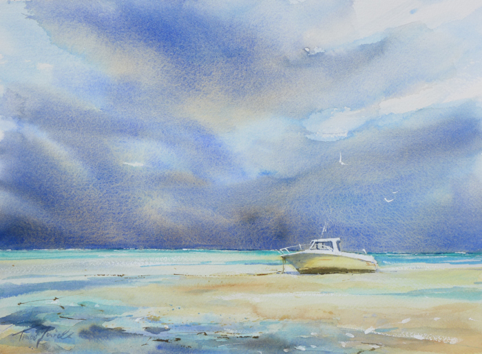 Sonnenbad, Zanzibar, 26x36cm