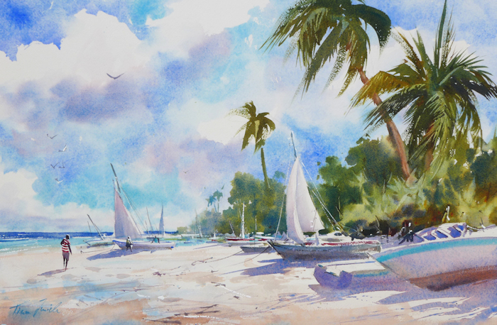 almost paradise, Zanzibar, 36x54cm – verkauft