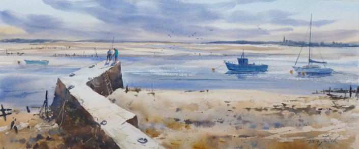 FAther and Son fishing, Pen Bron